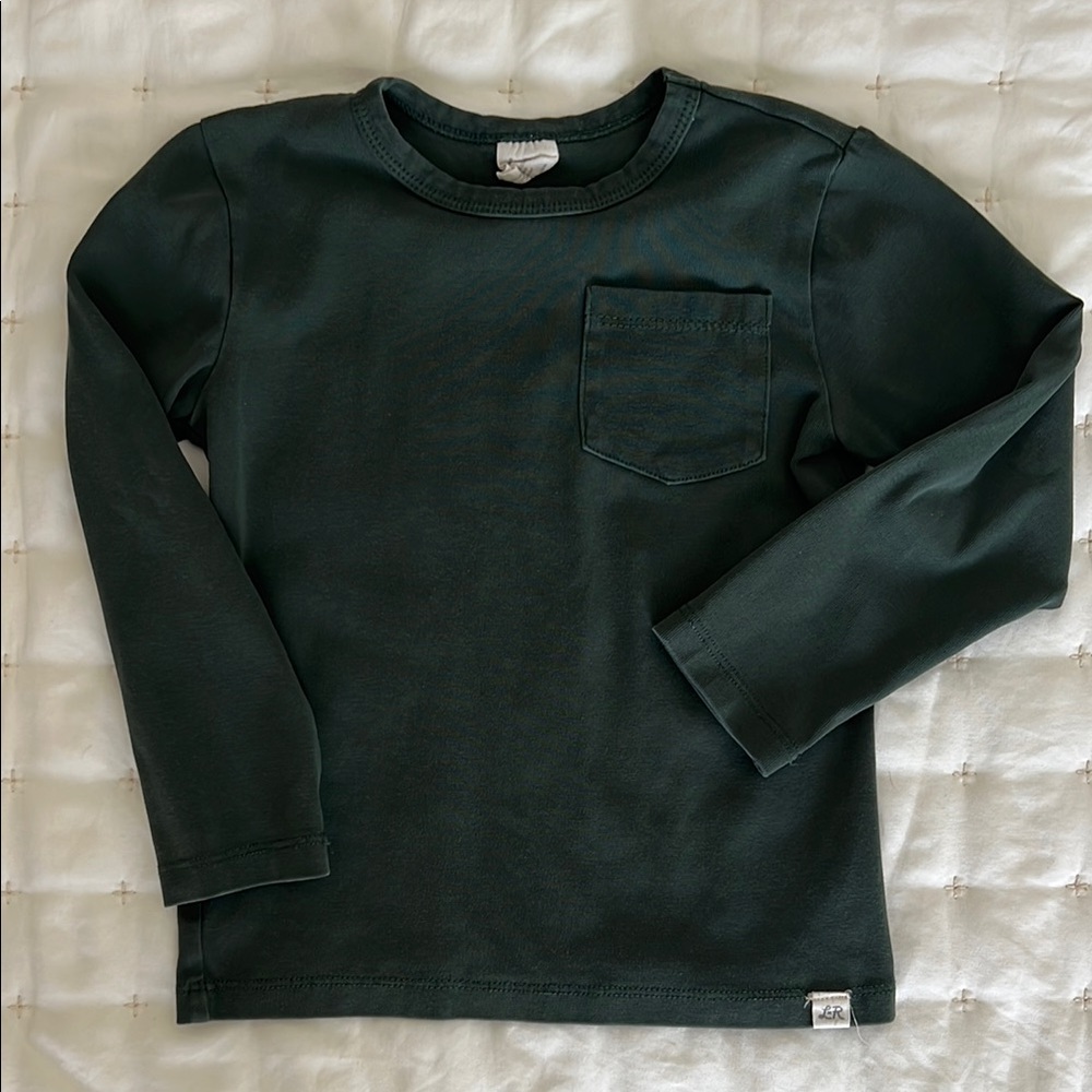 Little Road Co Long Sleeve Green Shirt